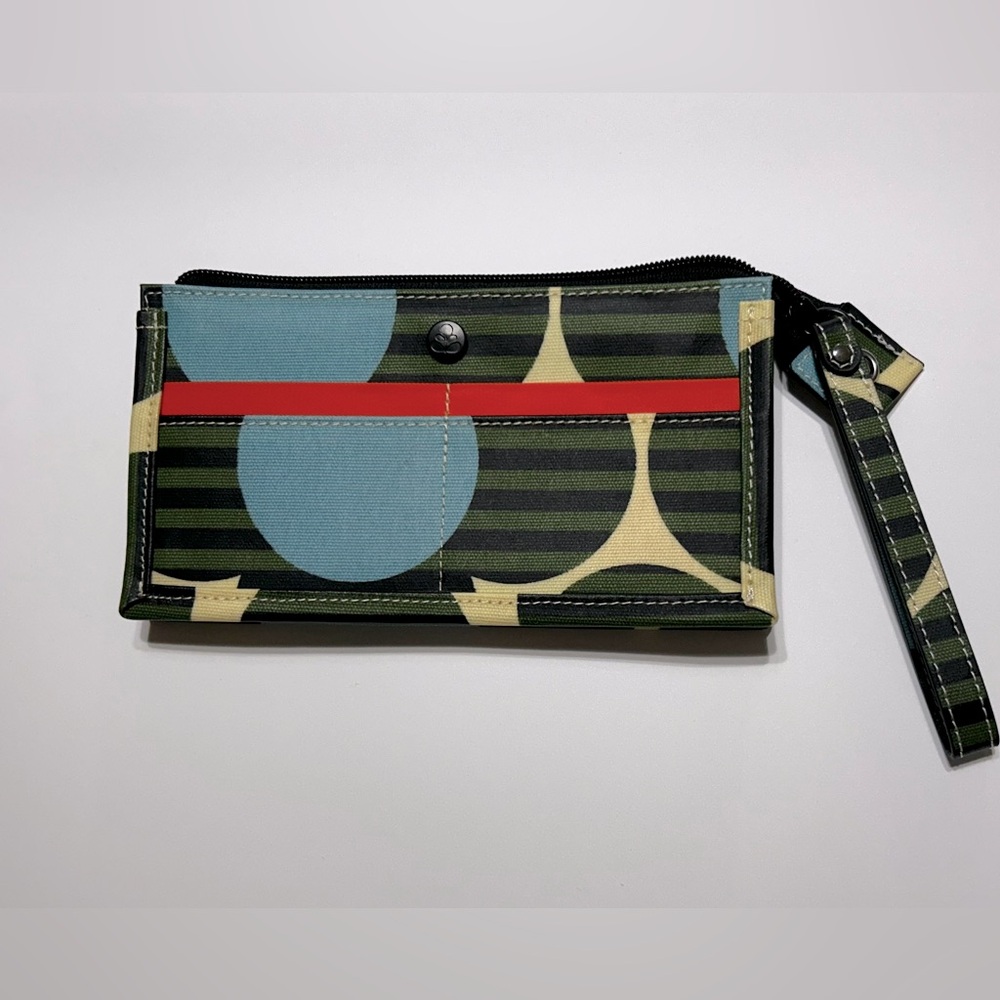 Orla Kiley Coated Cotton Holden Wristlet in Calypso